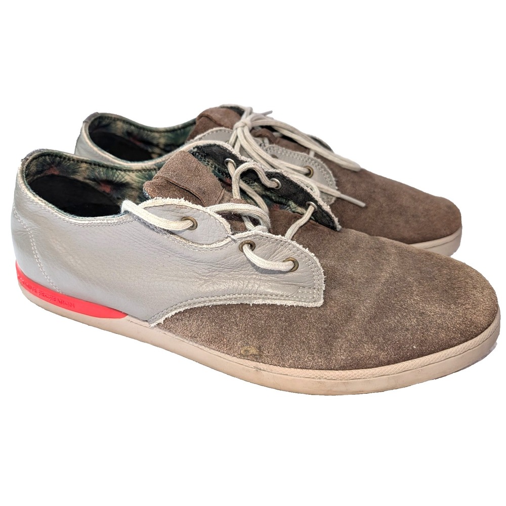 Creative Recreation Brown Suade Skater Walking shoes sz 13 Gray Leather Tropical
